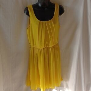 IZ BYER Sleeveless Blouson Dress size L, pit to pit 19", length 34"